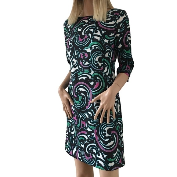 PRETTY Dress Enlarged Paisley Print Banana Republic - Picture 9 of 11
